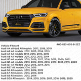 AUDI Gloss Black Front Grille Rings Sign Badge Logo Emblem Q3 Q5 SQ5 Q7 A6 A7 S7