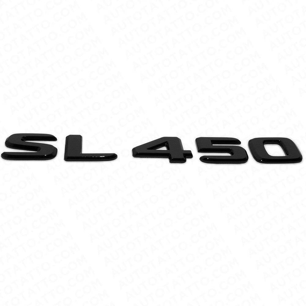 17-21 Mercedes SL 450 Letter Emblem Trunk Lid Logo Badge AMG Sport Gloss Black