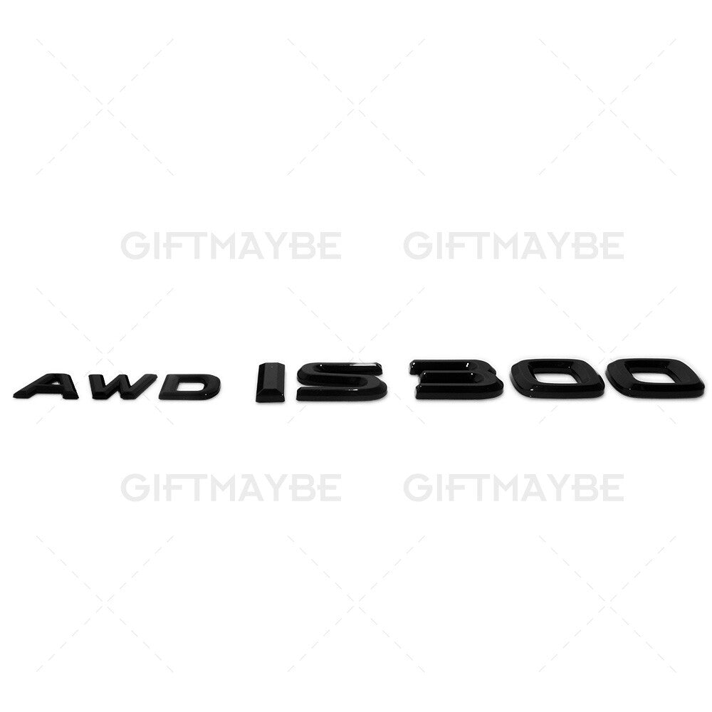 For Lexus Trunk Gloss Black AWD IS 300 Letter Badge Emblem Car Replace F-Sport
