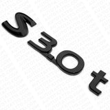 For Infiniti S 3.0t Left or Right Side Fender Badge Emblem Nameplate Blackout