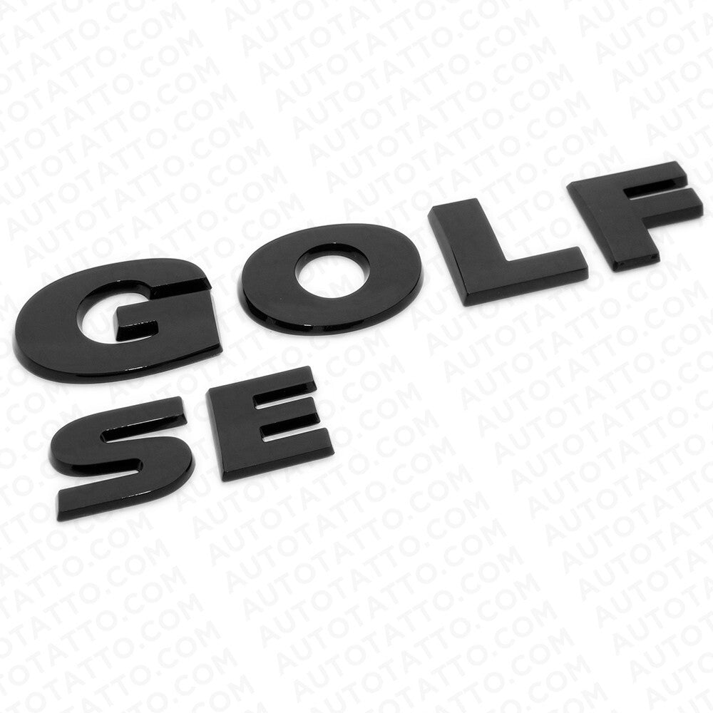 2015-2021 Volkswagen Rear Liftgate Golf SE Nameplate Emblem Badge Black