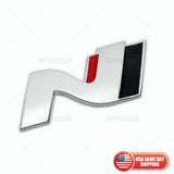 Universal Sport Rear Liftgate Trunk Logo Badge Nameplate Emblem Silver & Black