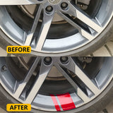 6pcs Car Wheels Tire Rim Vinyl Decal Racing Stripes Sport Decorate Sticker Red