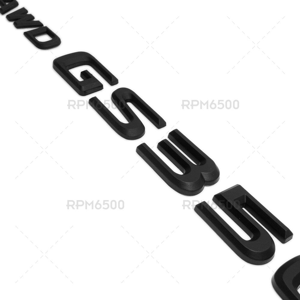 For Lexus Rear Trunk AWD GS 350 Letter Logo Badge Car Emblem F-Sport Matte Black