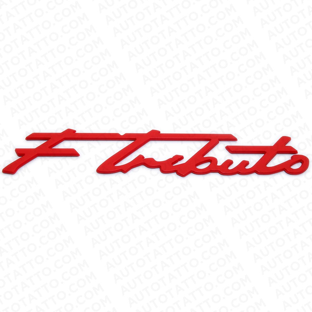 Maserati Ghibli Levante Grecale Side Fender Logo F Tributo Emblem Badge Red