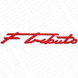 Maserati Ghibli Levante Grecale Side Fender Logo F Tributo Emblem Badge Red