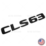 17+ Mercedes CLS 63 Letter Emblem Trunk Lid Logo Badge AMG Sport Matte Black