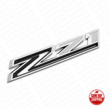 For Chevy 19-21 Silverado Z71 Fender Letter Sport Logo Emblem Badge Chrome Black