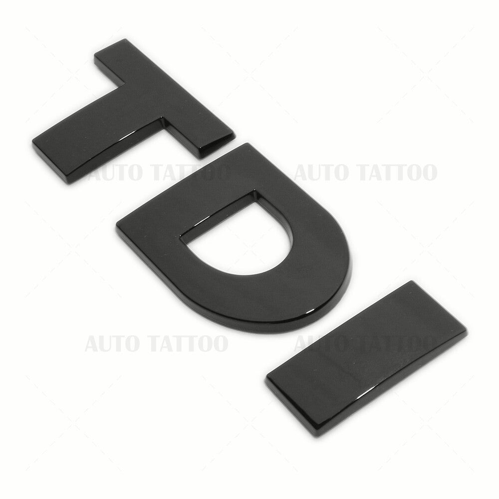 Volkswagen TDI Rear Truck Boot Lid Nmaeplate Badge Emblem Black