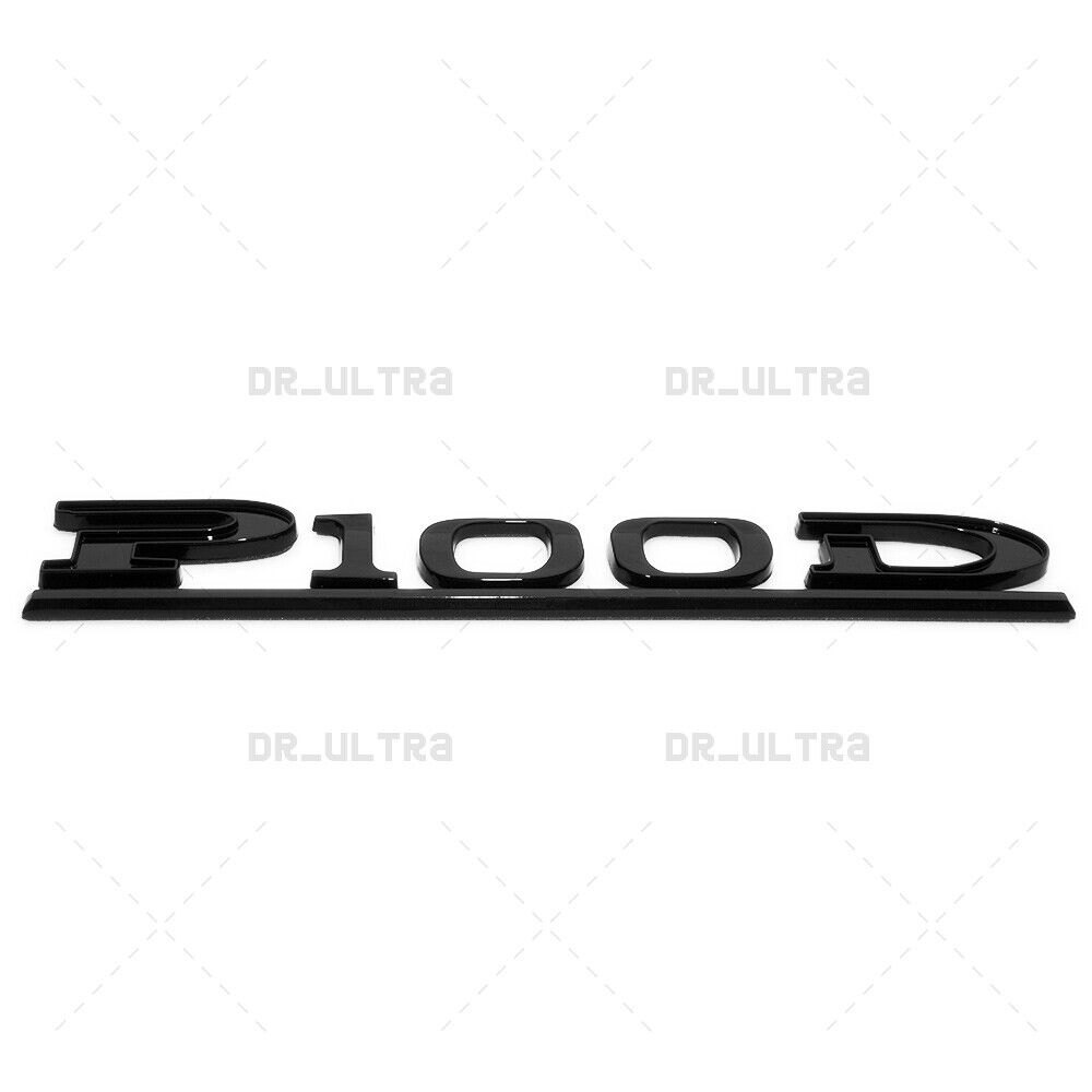 Tesla Liftgate P100D Performance Nameplate Logo Badge Emblem Sport Gloss Black