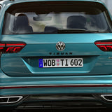 22-23 Tiguan Rear Liftgate Nmaeplate Badge Letter Emblem Gloss Black