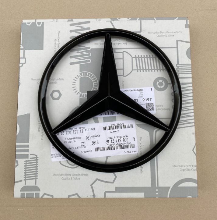 MERCEDES BENZ Genuine W463a W464 G Class Radiator Grill Black Star Emblem NEW
