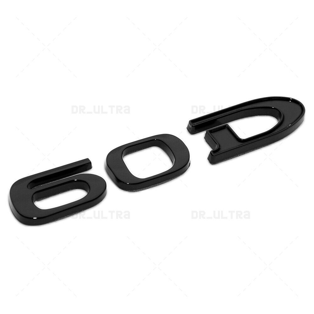 Tesla Rear Liftgate Lid Model 60D Nameplate Logo Badge Emblem Sport Gloss Black