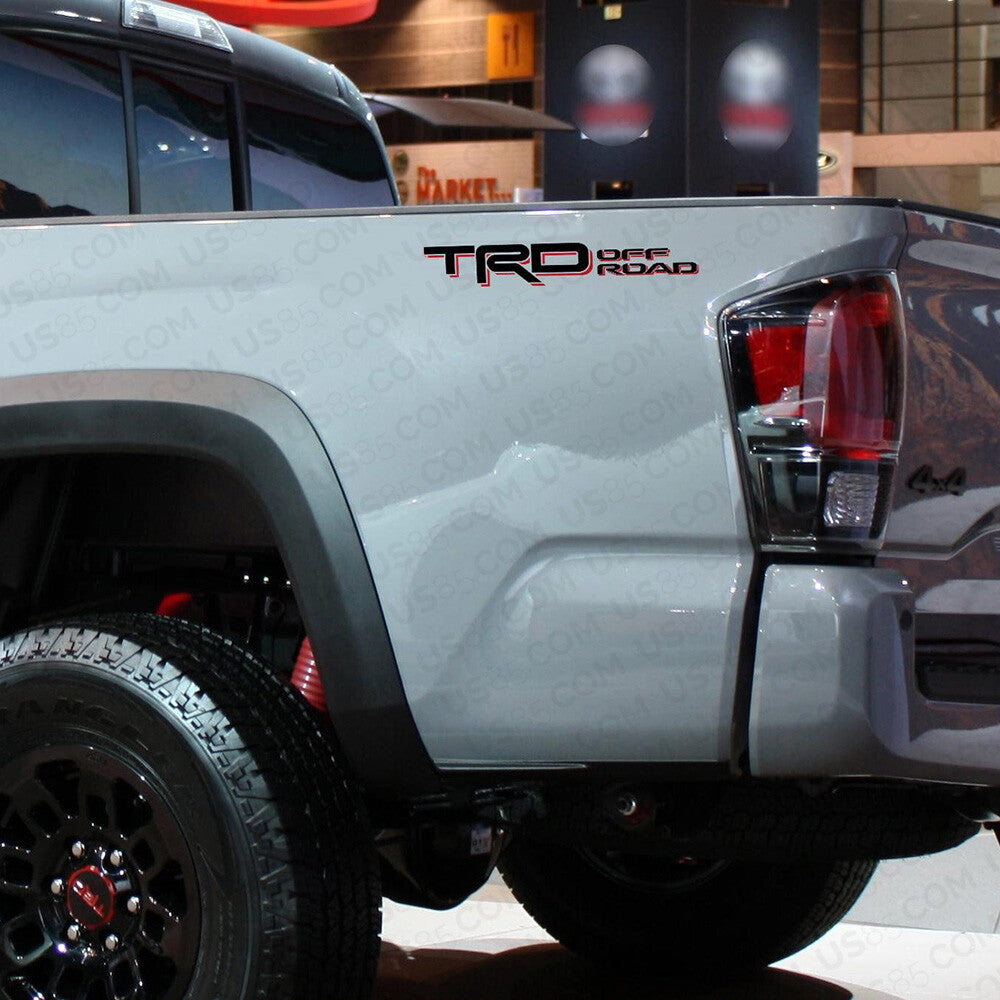 2x Toyota TRD Off Road Sport Back Pickup Bed Truck Logo Sticker Decal Decoration