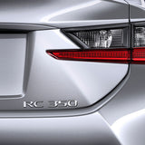 For Lexus Trunk Lid Chrome RC 350 Letter Logo Badge Emblem Car Replace F-Sport