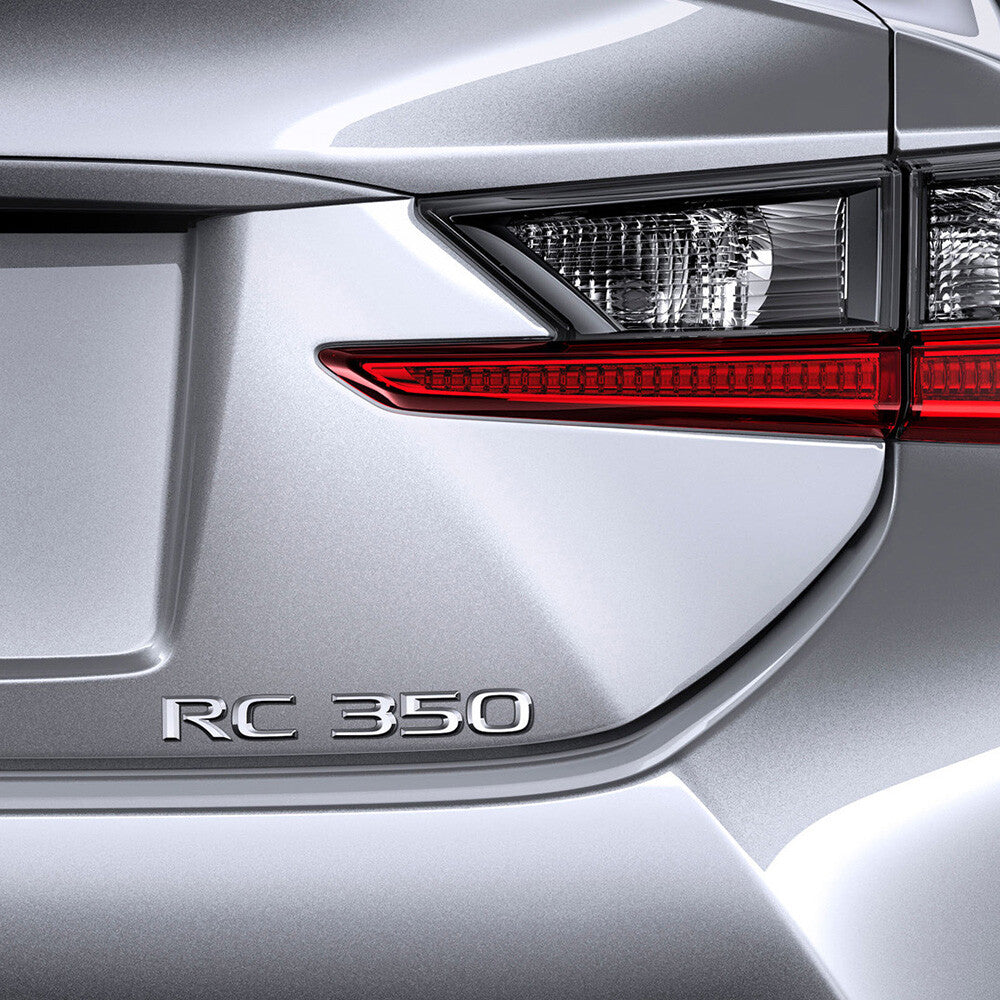 For Lexus Trunk Lid Chrome RC 350 Letter Logo Badge Emblem Car Replace F-Sport