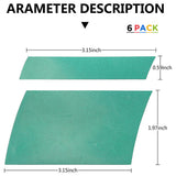 6pcs Car Wheels Tire Rim Vinyl Decal Racing Stripes Sport Decorate Sticker Green