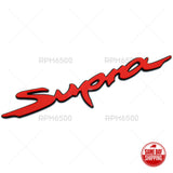 GR Supra Rear Trunk Bumper Liftgate Letter Emblem Badge Logo Sport Black & Red