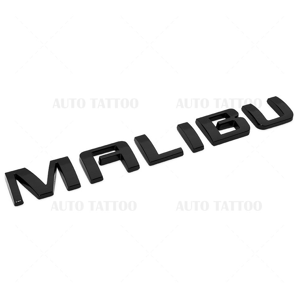 Chevy Malibu Trunk Lid Door Letter Emblem Logo Badge Nameplate Gloss Black Sport