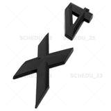 Gloss Black X4 Letter Logo Emblem Badge Liftgate Nameplate Rear Trunk M Sport