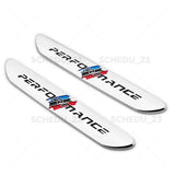 2x M Performance Car Fender Nameplate Emblem Badge Sport Limited Decorate Chrome