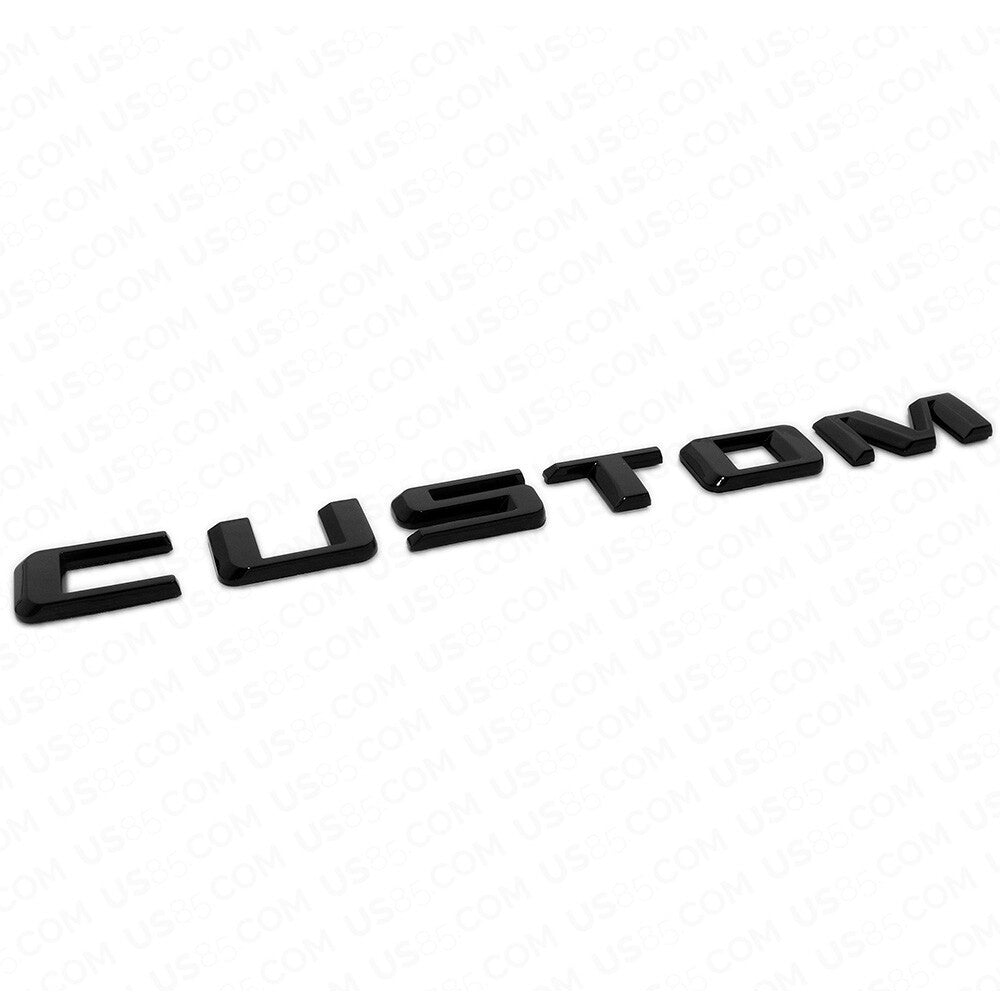 19-21 Gloss Black Silverado 1500 Tailgate Custom Letter Logo Emblem Badge Z71
