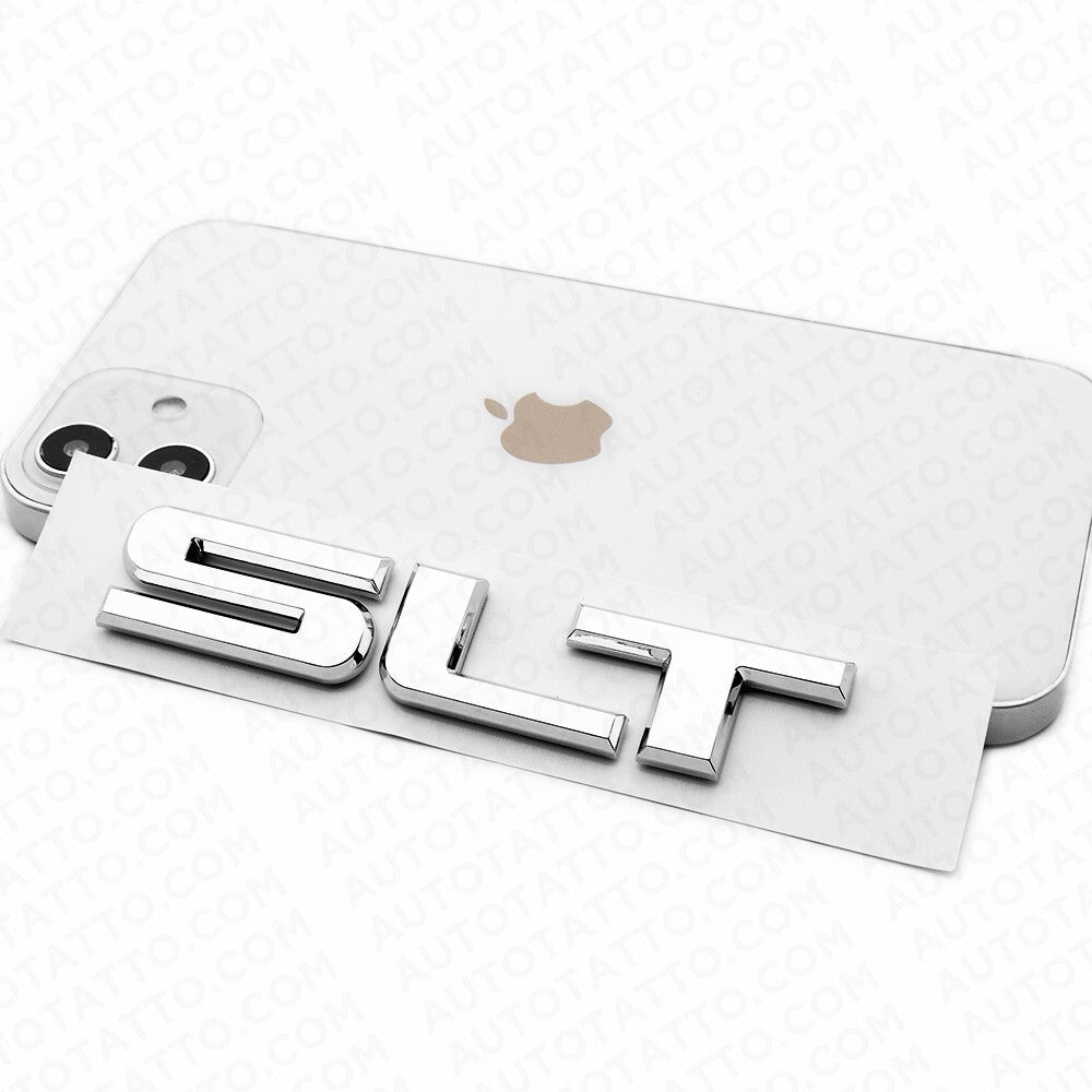 14-20 GMC SLT Tailgate Door Letter Nameplate Emblem Logo Badge OEM Chrome