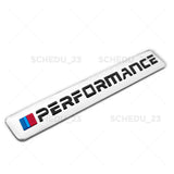 2x BMW M Performance Logo Emblem Badge Car Fender Tailgate Series Sport Chrome