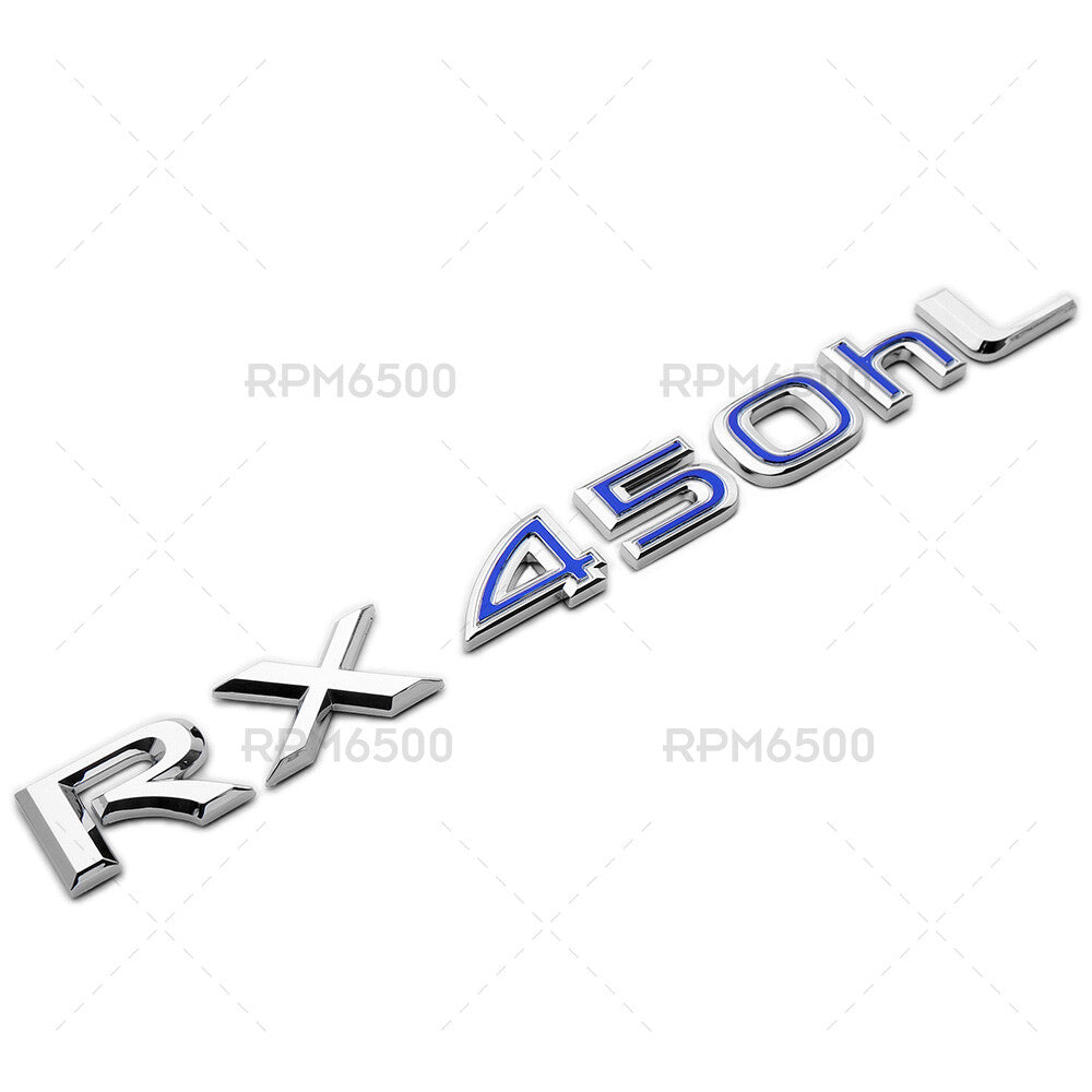 Lexus Liftgate OEM Chrome RX 450hL Letter Logo Badge Car Emblem Replace F-Sport