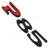 Tesla Rear Liftgate Lid Model P85 Nameplate Logo Badge Emblem Sport Black & Red