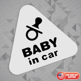 Cute Baby in Car Nipple 3D Sticker Decal Kid on Board Van Trunk Window Decorate