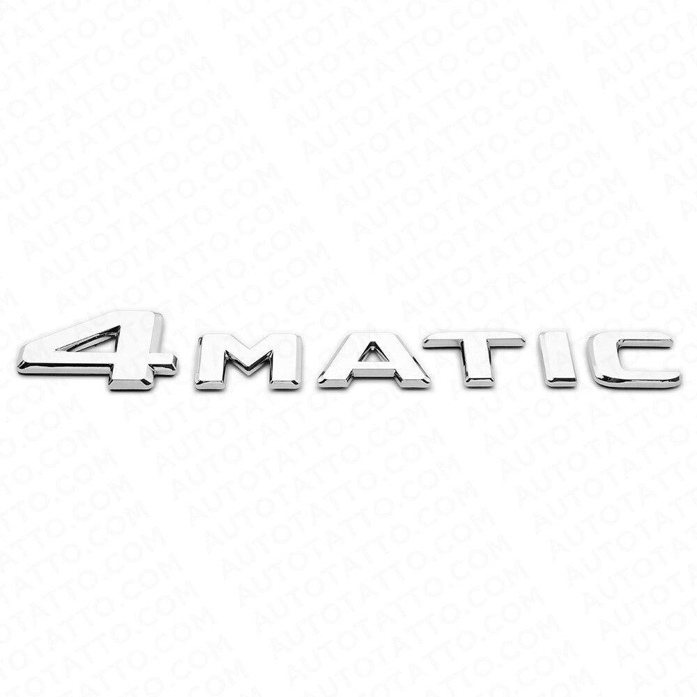 17+ OEM ABS 4 Matic Emblem 3D Chrome Trunk Logo Badge Decoration AMG Modified