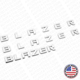 3pcs 19-23 Chevrolet Blazer Front Door & Liftgate Chrome Nameplate Badge Emblem