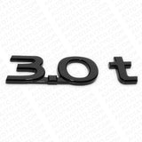 Infiniti 3.0t Left or Right Fender Badge Emblem Nameplate - Gloss Black