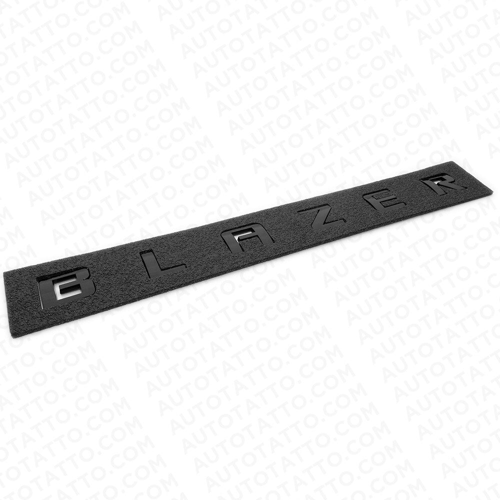 2pcs 19-23 Chevrolet Blazer Front Door Gloss Black Letter Nameplate Badge Emblem