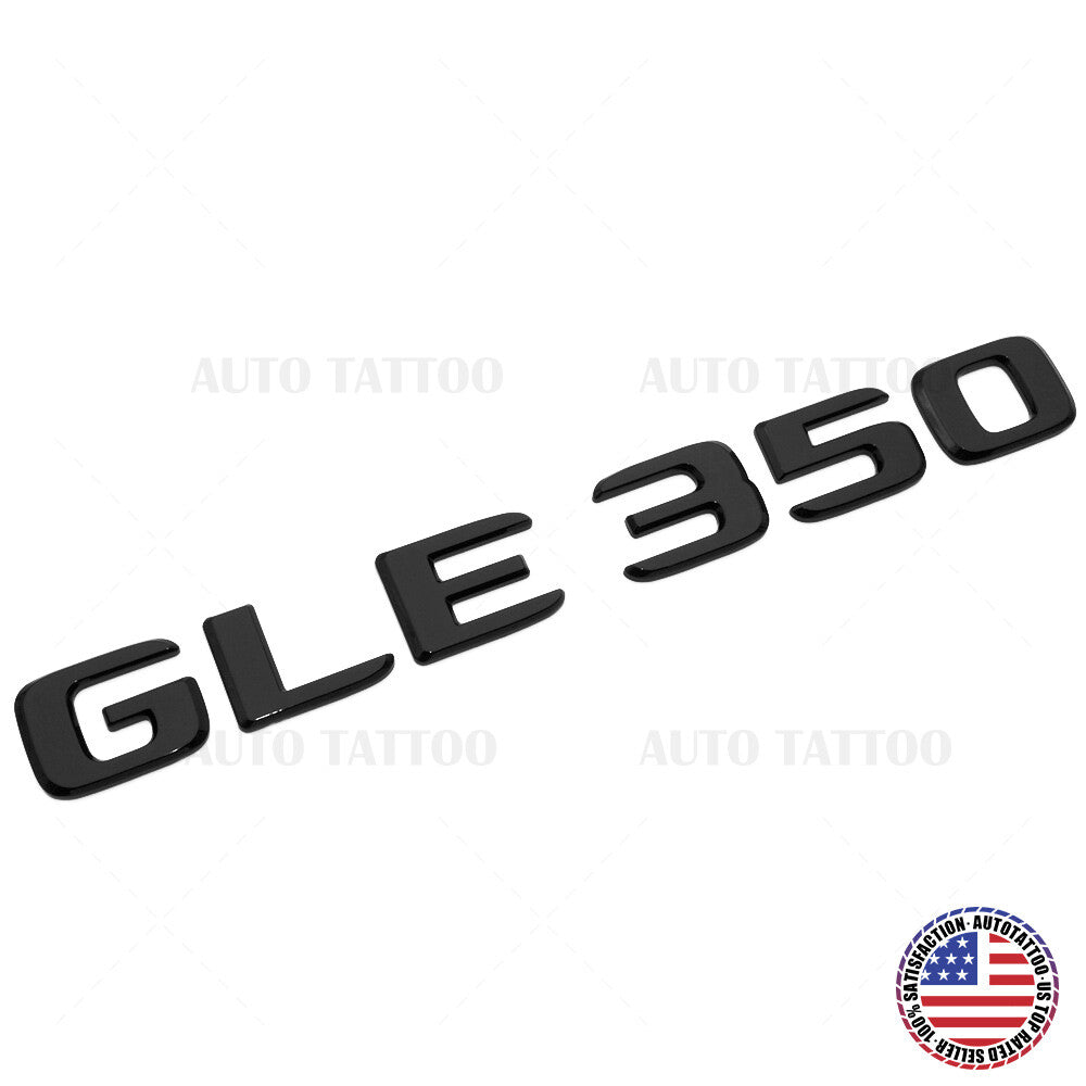 17-18 Mercedes GLE 350 Letter Emblem Liftgate Logo Badge AMG Sport Gloss Black
