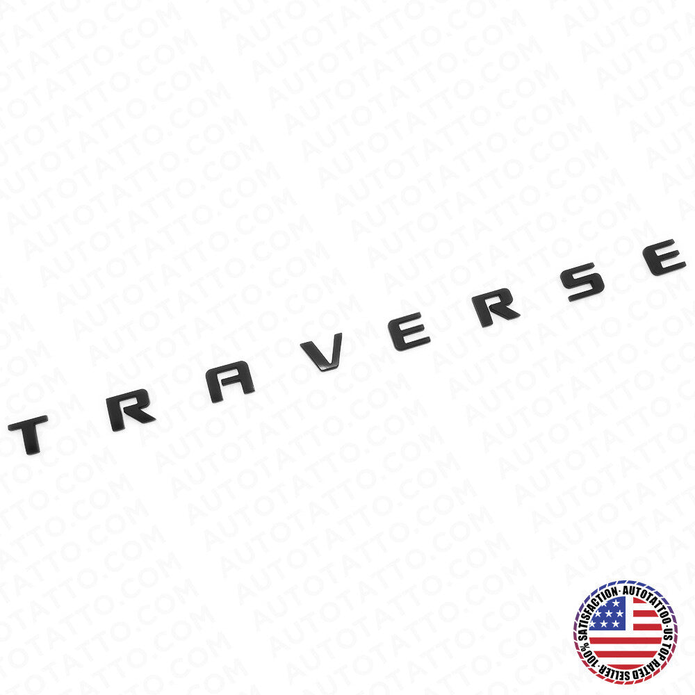Chevy Traverse Front Door Left or Right Badge Nameplate Logo Emblem Matte Black