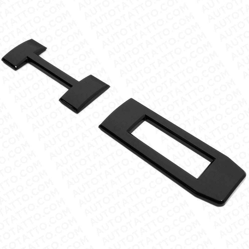2020+ GMC Chevy HD Front Side Door Nameplates Letter 3D Emblem Gloss Black