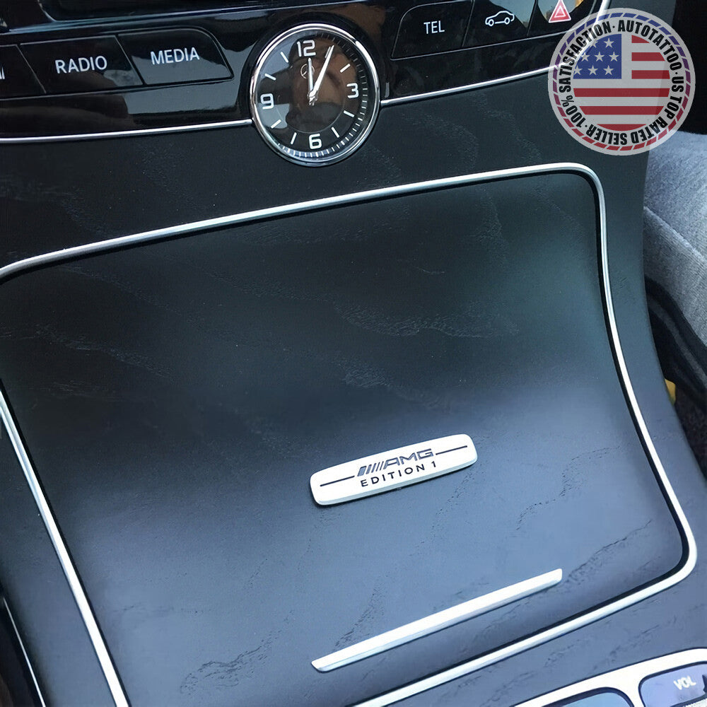 3D AMG Edition 1 Special Emblem Interior Central Control Badge Decoration Logo