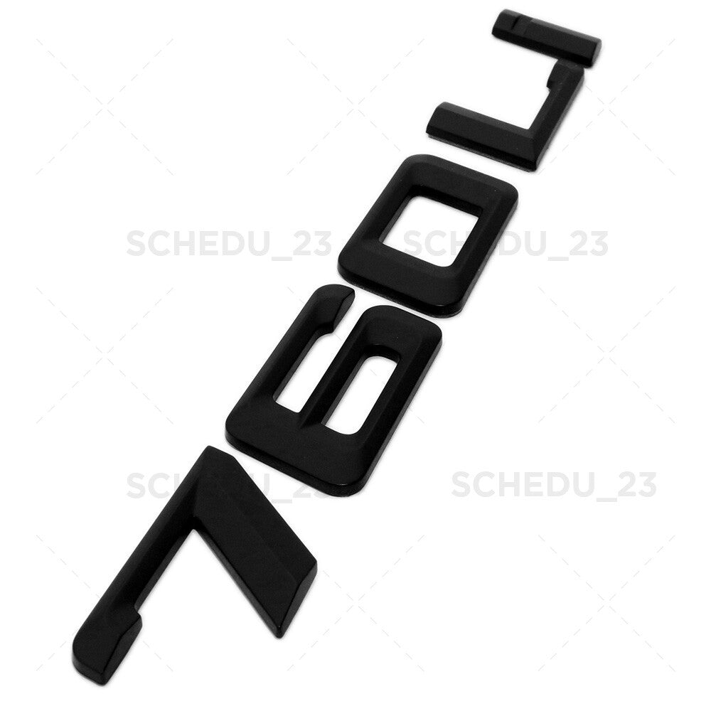 Matte Black 760Li Letter Logo Emblem Badge Trunk Lid M Series Performance F01