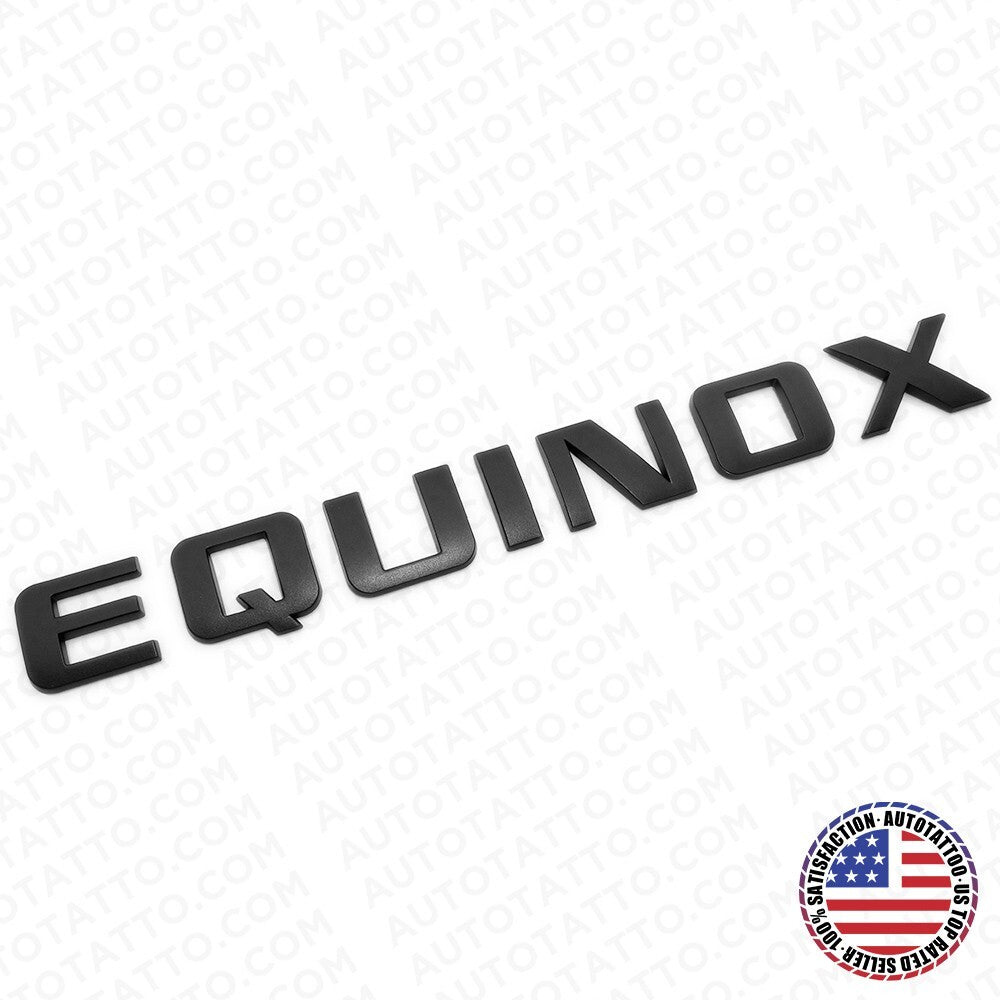17-24 Chevy Equinox Liftgate Nameplate Letter Logo Badge Emblem Matte Black