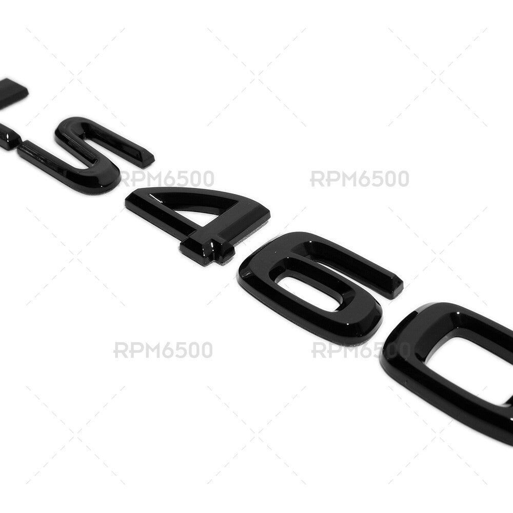 For Lexus Rear Turnk Lid Gloss Black LS 460 Letter Logo Badge Emblem Car Replace