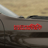 2x 19-21 Red Chevy Tahoe Silverado High Country Fender Letter Logo Emblem Badge