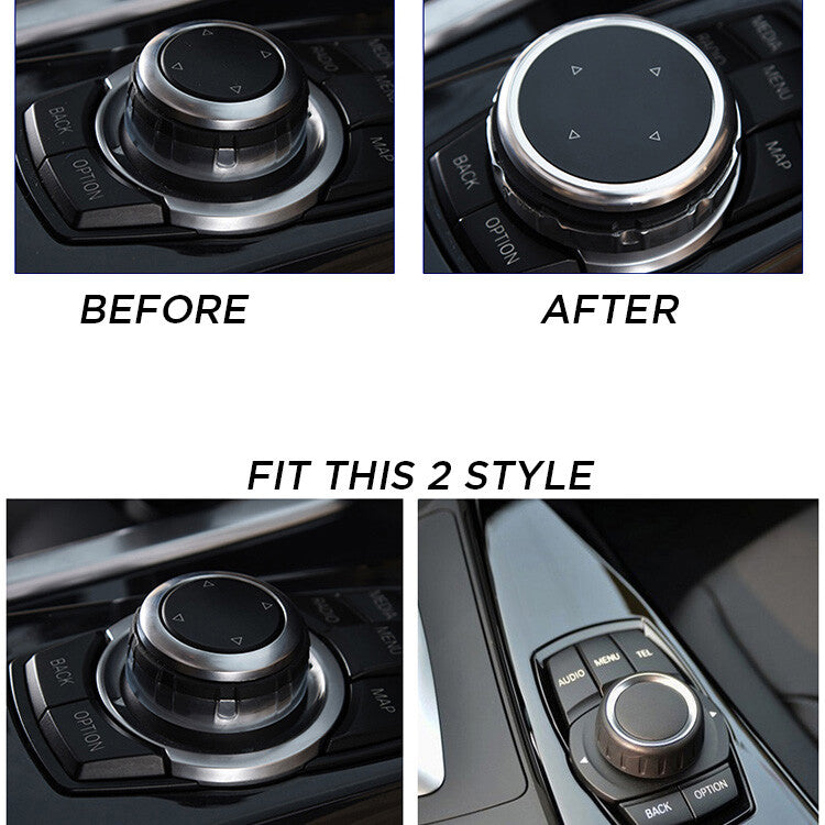 Decoration Replace Small Multimedia Knob Cover iDrive Button for BMW F10 F20 F30