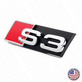 Audi S3 Front Grille Bumper Radiator Lettering Emblem Badge Logo Sport Chrome