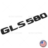 For Mercedes GLS 580 Letter Emblem Liftgate Logo Badge AMG Sport Gloss Black