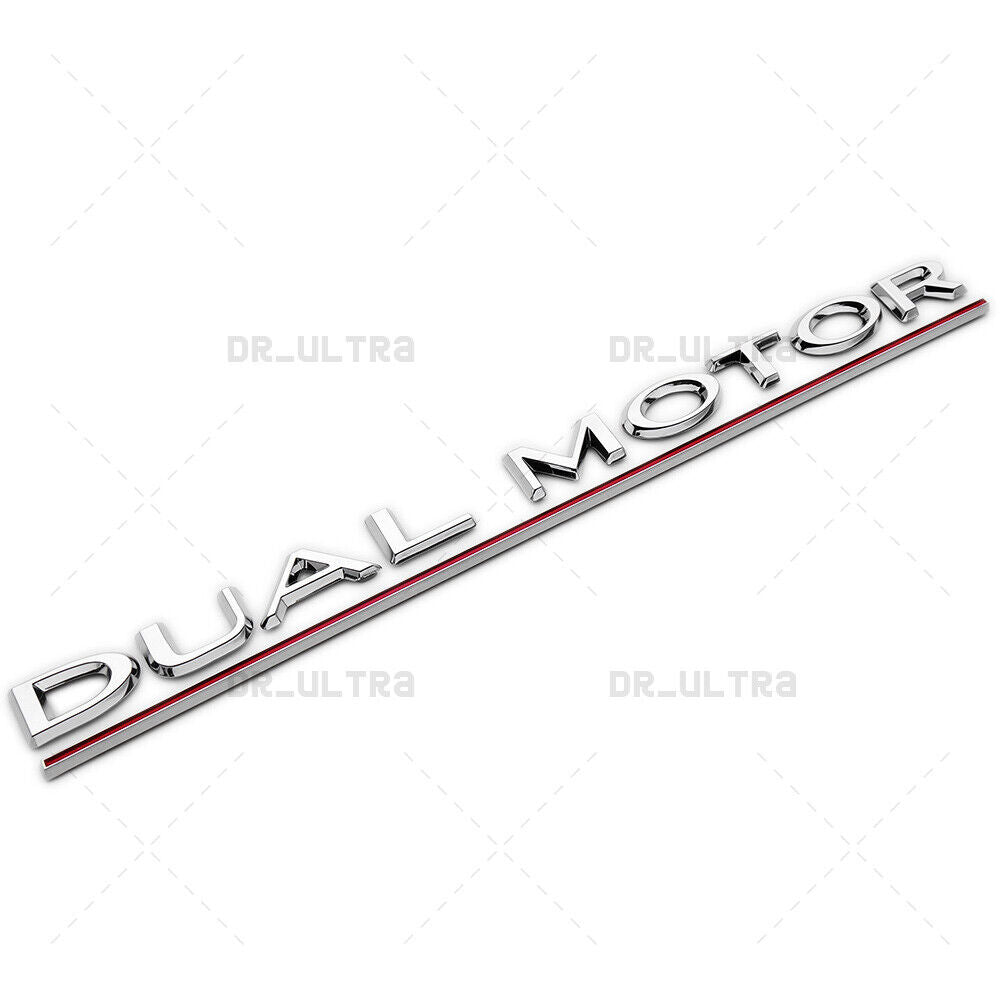 Tesla Rear Liftgate Lid Dual Motor Performance Nameplate Logo Badge Emblem Sport