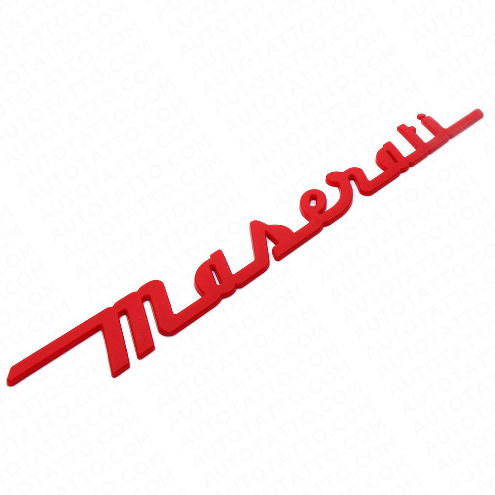 For Maserati Trunk Lid Letter Nameplate Logo Emblem Badges Sport OEM Red