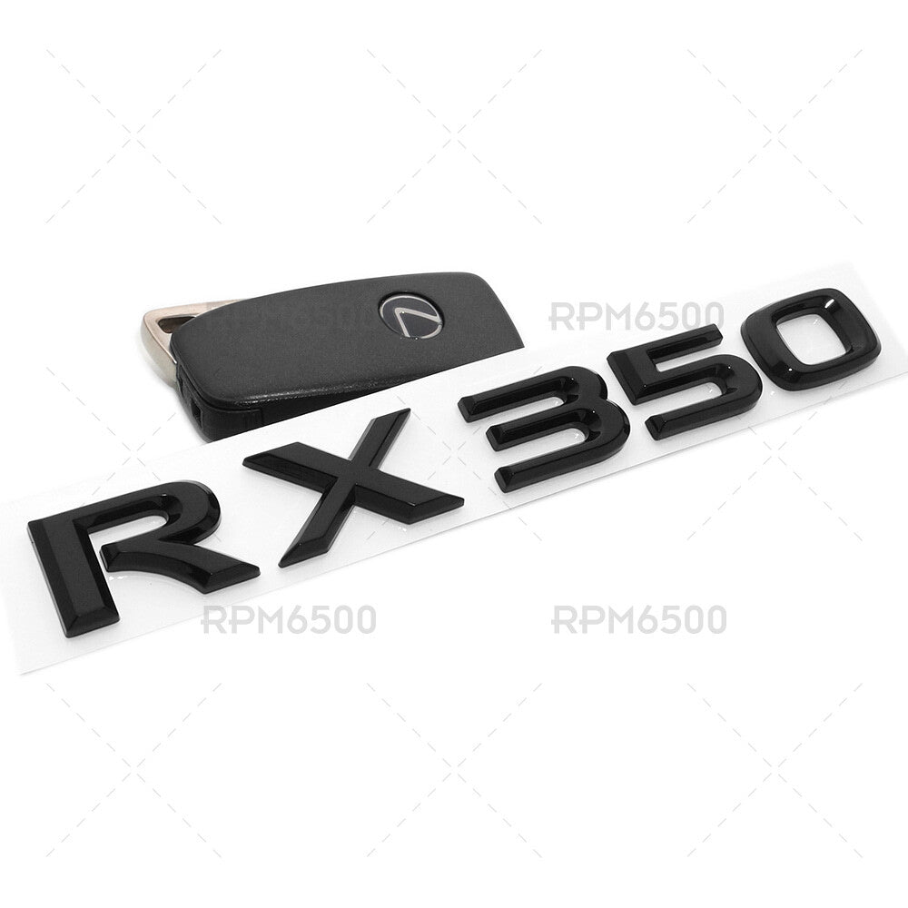 Lexus Liftgate Gloss Black RX 350 Letter Logo Badge Car Emblem Replace F-Sport
