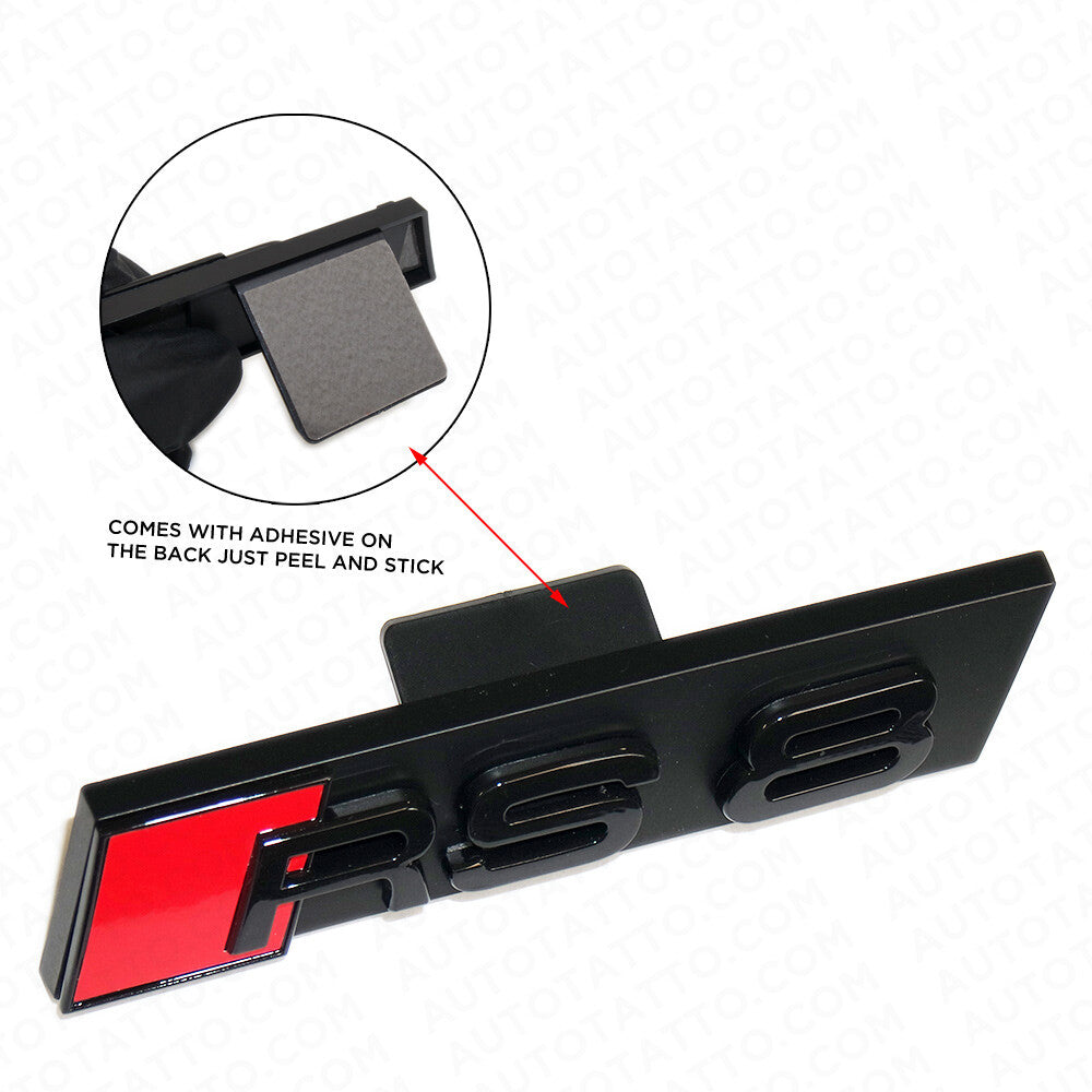 Audi RS8 Front Grille Bumper Radiator Lettering Emblem Badge Logo Sport Black